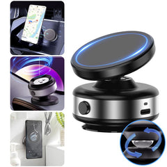 Foldabl Magnetic car Phone Holder for Magsafe, 360° Rotatable Suction Phone Mount, Strong Suction Cup Magnetic Car Phone Holder for iPhone, Samsung, All Smartphones & All Car Models