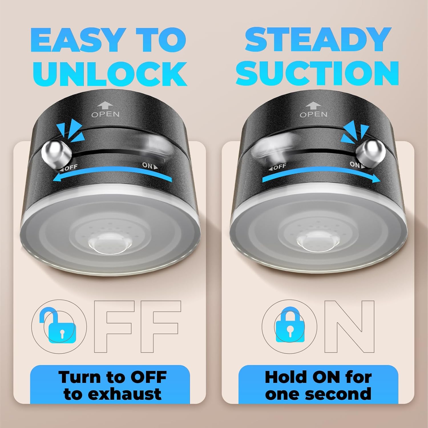 Foldabl Magnetic car Phone Holder for Magsafe, 360° Rotatable Suction Phone Mount, Strong Suction Cup Magnetic Car Phone Holder for iPhone, Samsung, All Smartphones & All Car Models