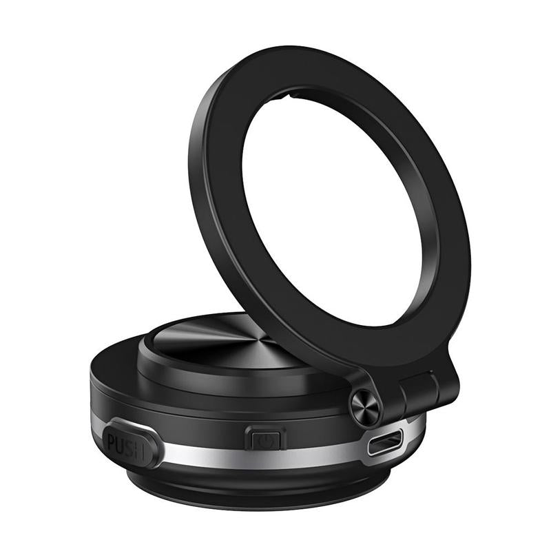 Foldabl Magnetic car Phone Holder for Magsafe, 360° Rotatable Suction Phone Mount, Strong Suction Cup Magnetic Car Phone Holder for iPhone, Samsung, All Smartphones & All Car Models